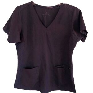 Vera Bradley Black Scrub Top